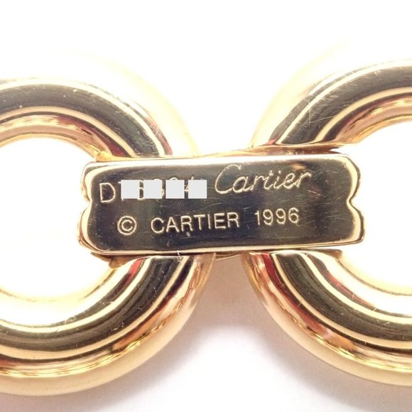 Rare! Authentic Cartier Trinity 18k Multi Color Gold Round Link Necklace - Picture 6 of 9